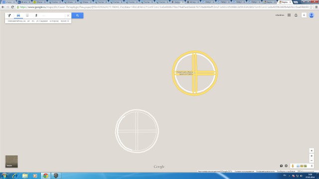 Интересные точки в Google Maps