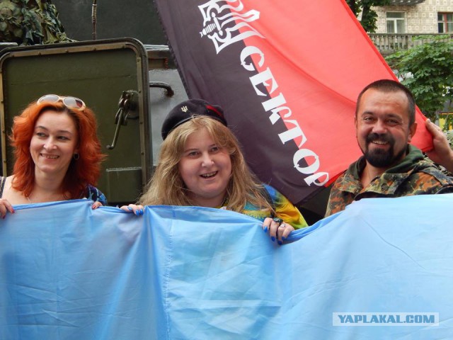 Бандеровская благодарность для активистки из РФ
