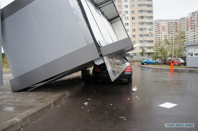 Москва после получасового дождя