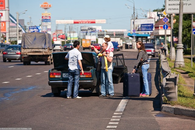 Город в осаде - ремонт на Ленинградском шоссе