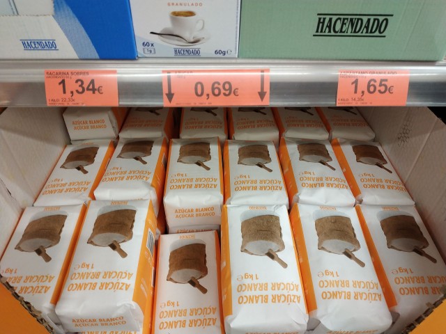 Про цены в супермаркете в Испании