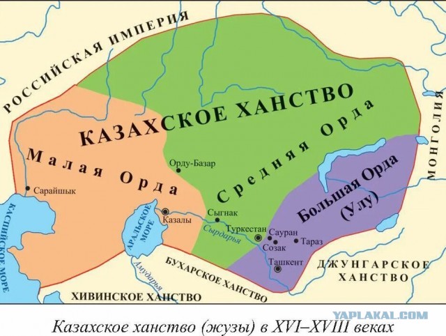 "Астрахань, Оренбург, Тюмень и Алтай всегда были казахскими, а не русскими"