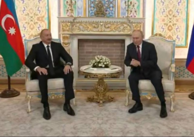 Путин встретился с президентом Азербайджана и рассказал ему о причинах крушения самолета AZAL