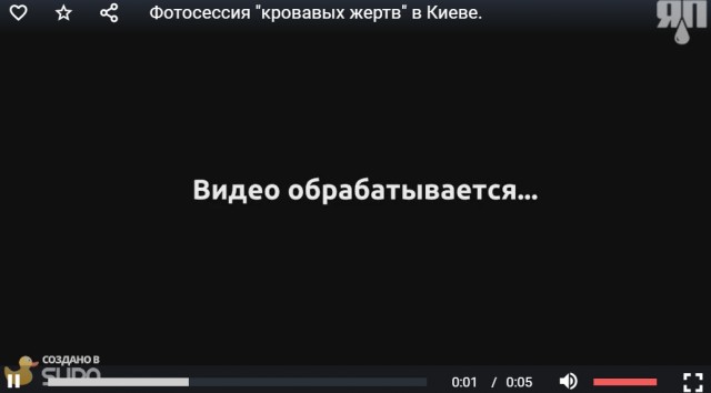 Фотосессия кровавых жертв в Киеве