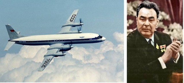 9 февраля 1961 года  Ил-18, на котором летел Леонид Брежнев был атакован истребителем ВВС Франции.