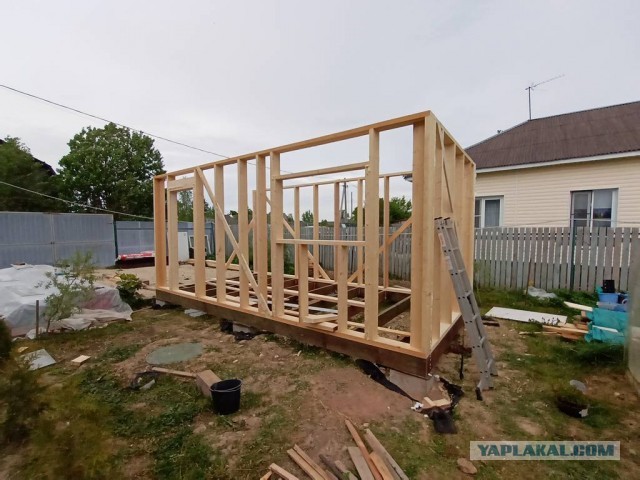 Пилю хозблок 6x3 клиенту