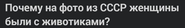 Почему на фото из СССР женщины были с животиками?