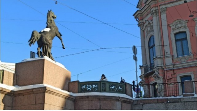 Санкт-Петербург со льда Фонтанки