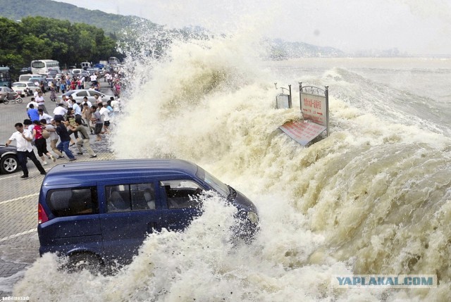 Cамая большая приливная волна в мире, Бор на реке Цяньтан