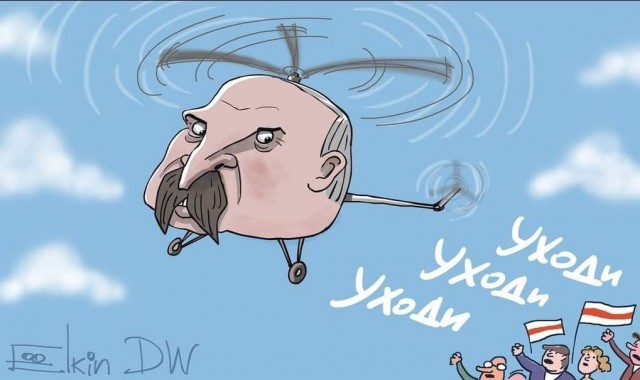 Флеш-бэки вчерашнего полета Лукашенко на вертолете