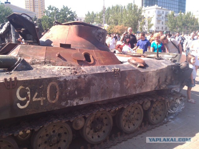 Марш пленных в Донецке 24.08.2014
