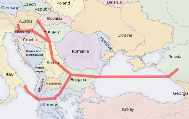 Россия отказывается от Южного потока