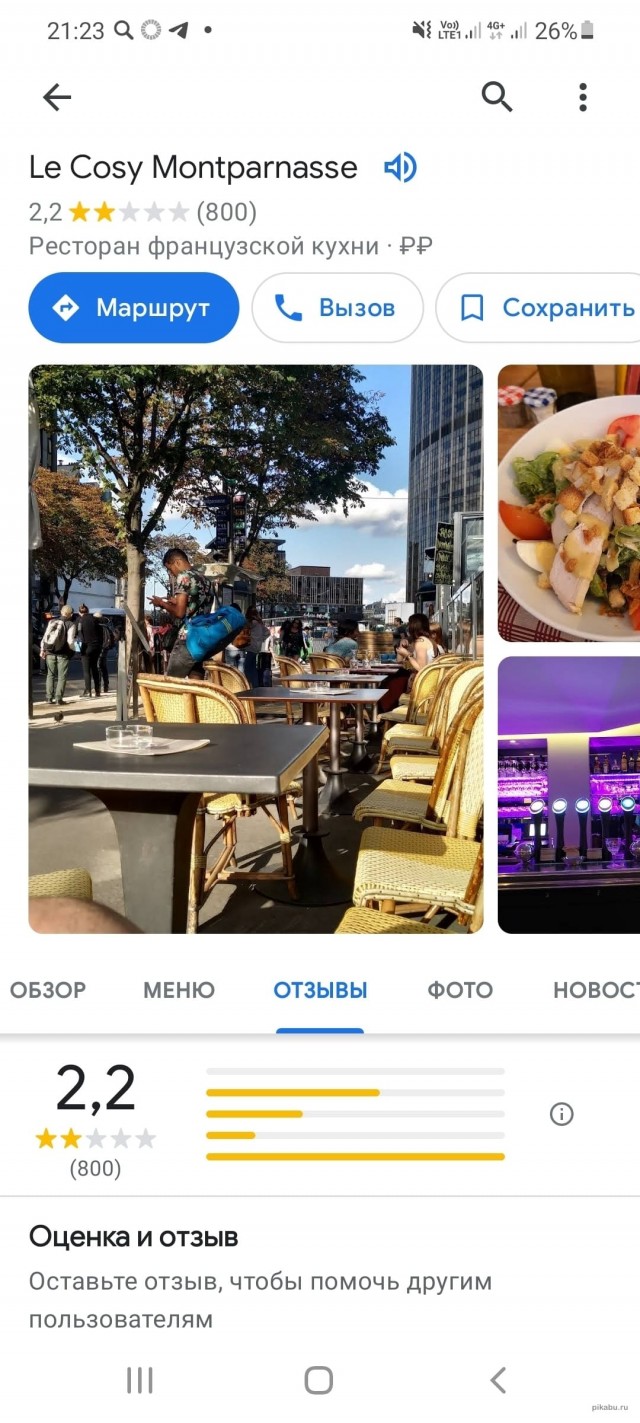 Ресторан Cosy Montparnasse