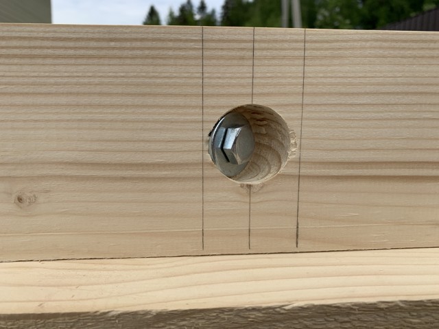 Навес для авто из бруса своими руками