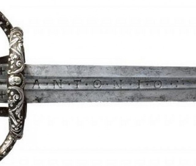 Рапира, инкрустированная серебром (начало XVII в.)