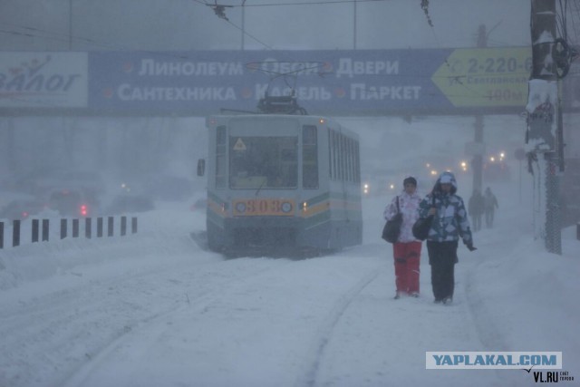 А во Владивостоке снова снежок