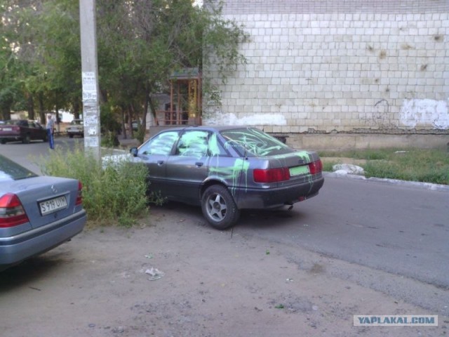 Жестокое наказание за неправильную парковку!