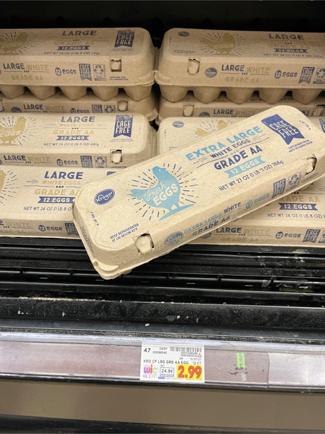 Цены на яйца в США, Калифорния