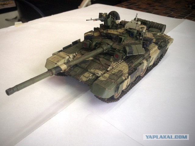 Модель танка Т-90А в масштабе 1/35