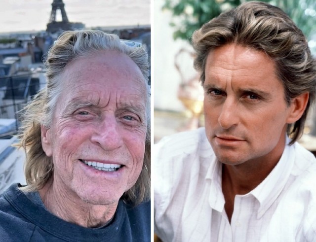 Рыжий и длинноволосый: 78-летний Майкл Дуглас