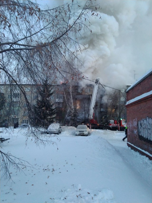 Взрыв газа в Новосибирске