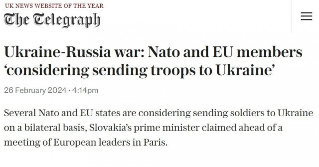 Макрон не исключил отправку войск на Украину