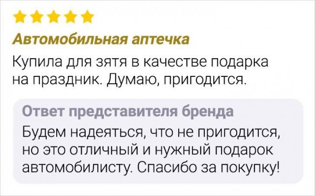 Отзывы на товары и услуги из Сети