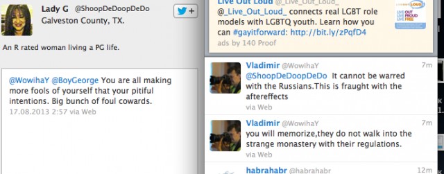 Русский Twitter атаковал Боя Джорджа