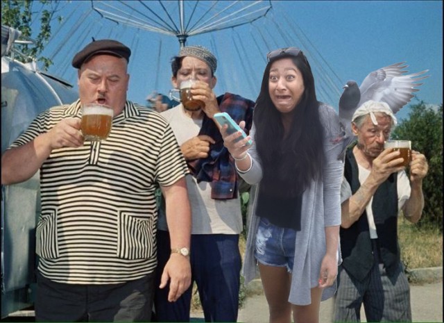 Фотожаба. Лубоффъ и голуби.