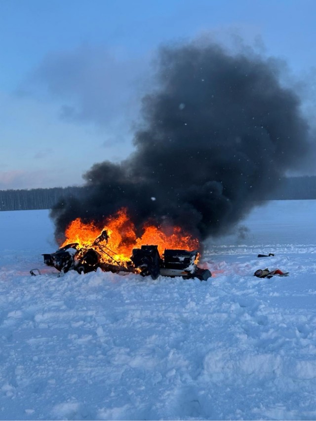 Машина сгорела