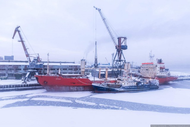 Полярная ночь. Мурманск