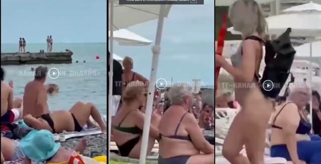 Ситуация на пляже «Маяк» в Сочи (18+)