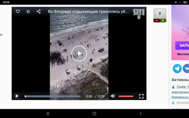 Во Флориде отдыхающие принялись убегать, когда копы привели собаку-ищейку, натасканную на поиск наркотиков
