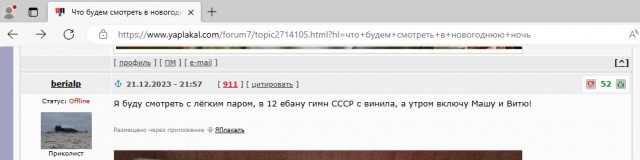 ККК № 29 «Снежная сказка». Конкурсная лента