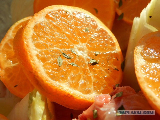 Курица в клементинах