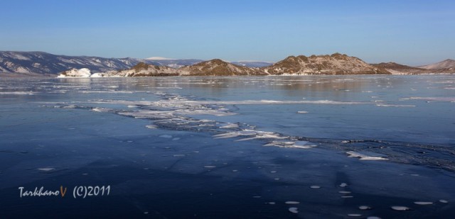 На великах по льду Байкала