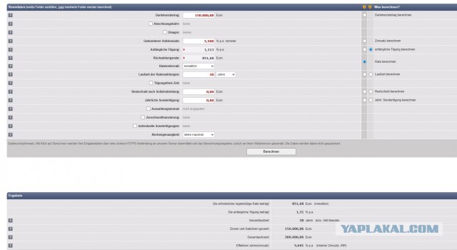 Калькулятор ипотеки Сбера