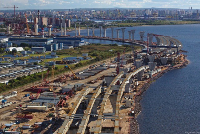Строительство ЗСД в Петербурге.
