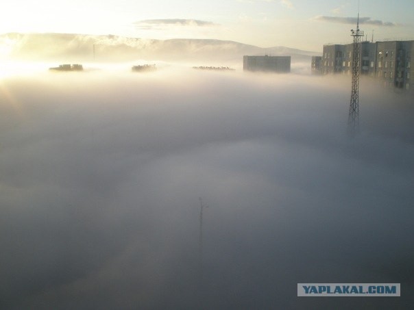 Туман в Мончегорске
