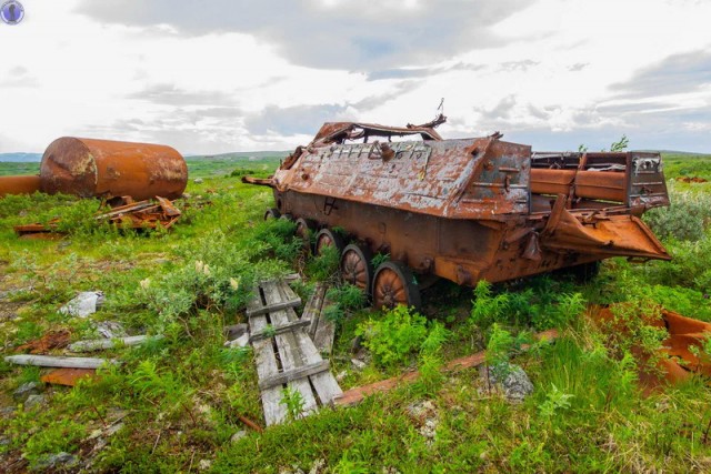 Заброшенный на о.Кильдин военный городок 2-го дивизиона 616-го ОБРП