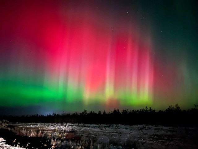 Северное сияние в Екатеринбурге
