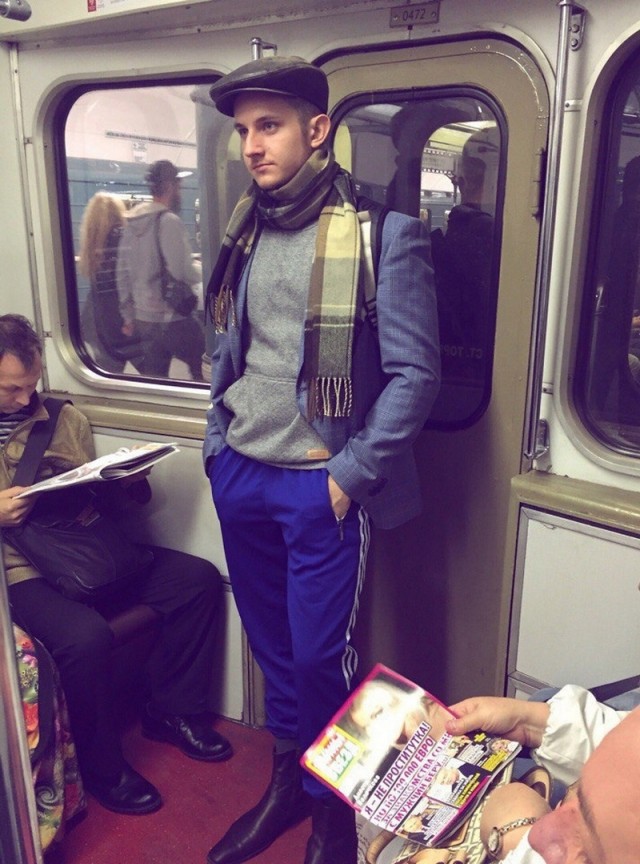 Модные и странные личности из московского метрополитена