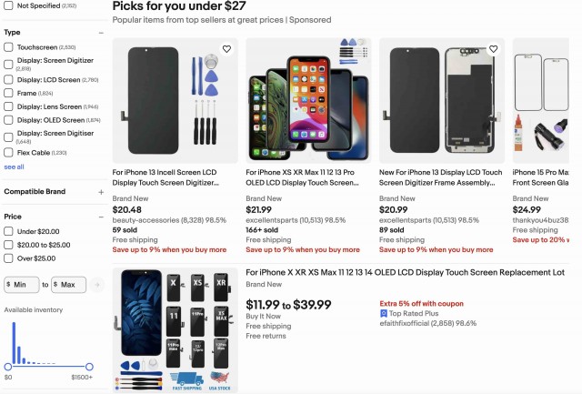 Apple будет «ломать» отремонтированные крадеными запчастями iPhone