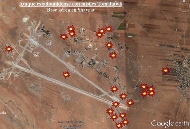 Последствия ударов ракет по Сирийскому аэропорту