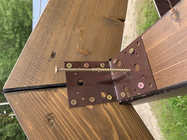 Навес для авто из бруса своими руками