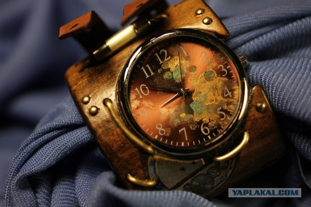 Steampunk'овск часы ручной работы.