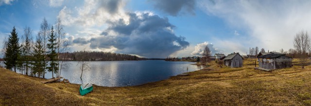 Весной в деревне