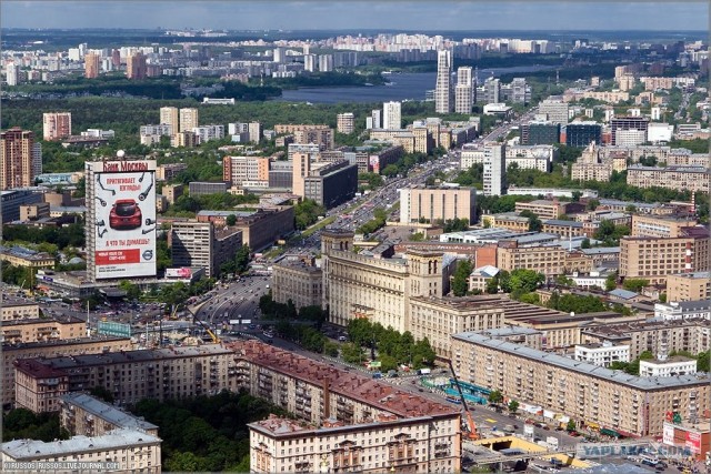 Москва с высоты птичьего полета