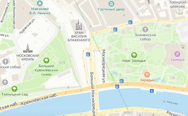 Улицы Москвы, на которых нет ни одного дома