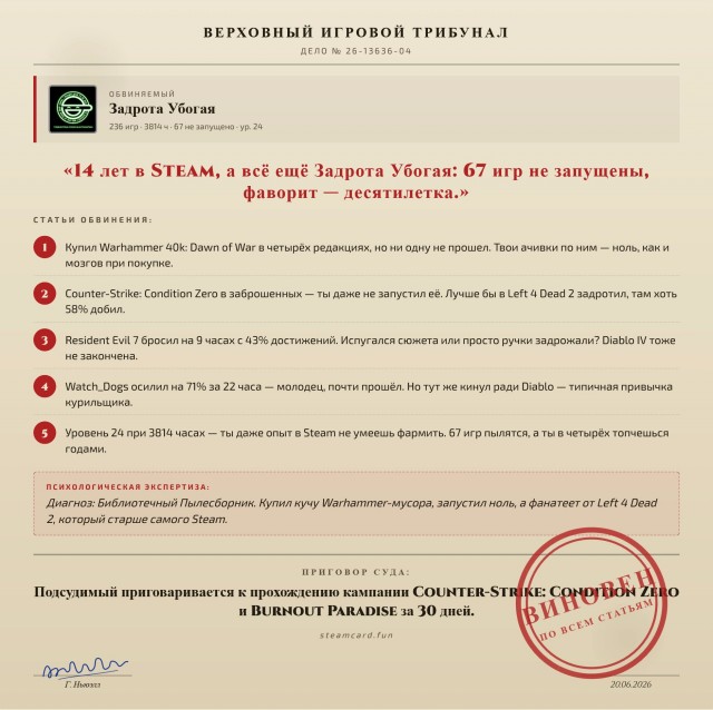 Суд Габена!